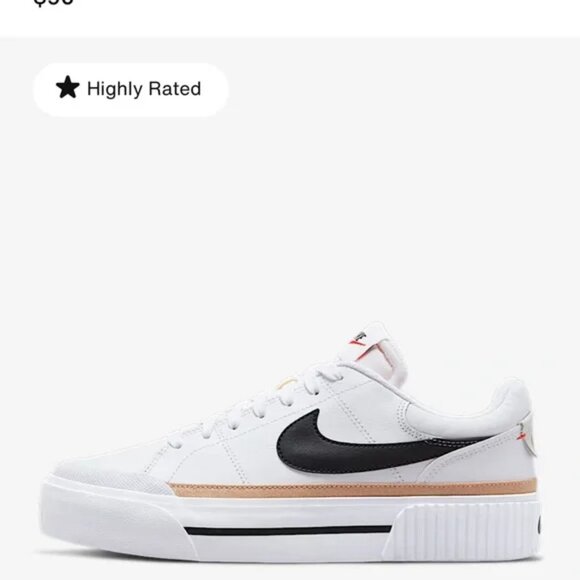 Nike Court Legacy Lift Platform/Streetwear Shoes Size 8.5 - Picture 3 of 9